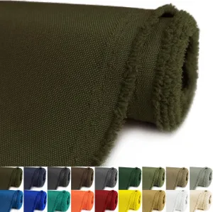 Waterproof Canvas Fabric by The Yard 58inch 600D Upholstery Material Cordura Polyester Fabric Outdoor Water Resistant Fabric for Sewing Chair Patio Cushion Purse Bag Interior, 1 Yard Army Green
