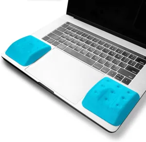 WavePads by PostureUp– Original Two Pack Adjustable Wrist Rests for Laptop Keyboard Ergonomic Memory Foam Laptop Wrist Pads for Wrist Pain & Carpal Tunnel, Memory Foam Wrist Support Pads (Island Blue)