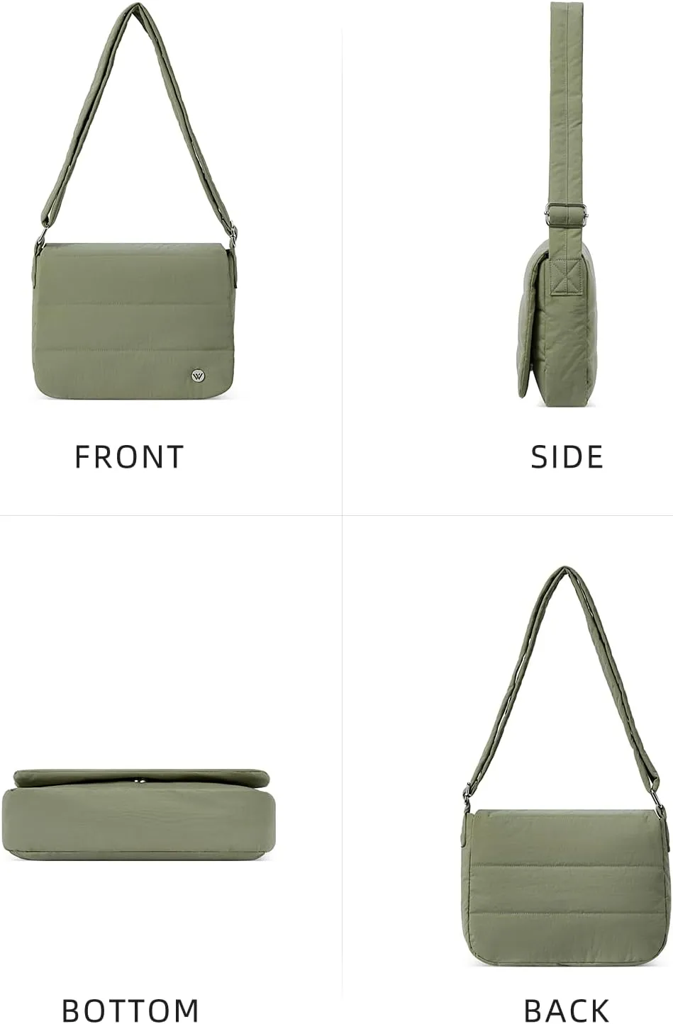 WESTBRONCO Small Crossbody Bags for Women Nylon with Adjustable Strap, Mini Crossbody Purse, Shoulder Bag Traveling Workout