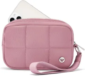 WESTBRONCO Small Puffer Crescent Shoulder Bag for Women, Puffer Wristlet Wallets for Women