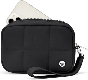 WESTBRONCO Small Puffer Crescent Shoulder Bag for Women, Puffer Wristlet Wallets for Women
