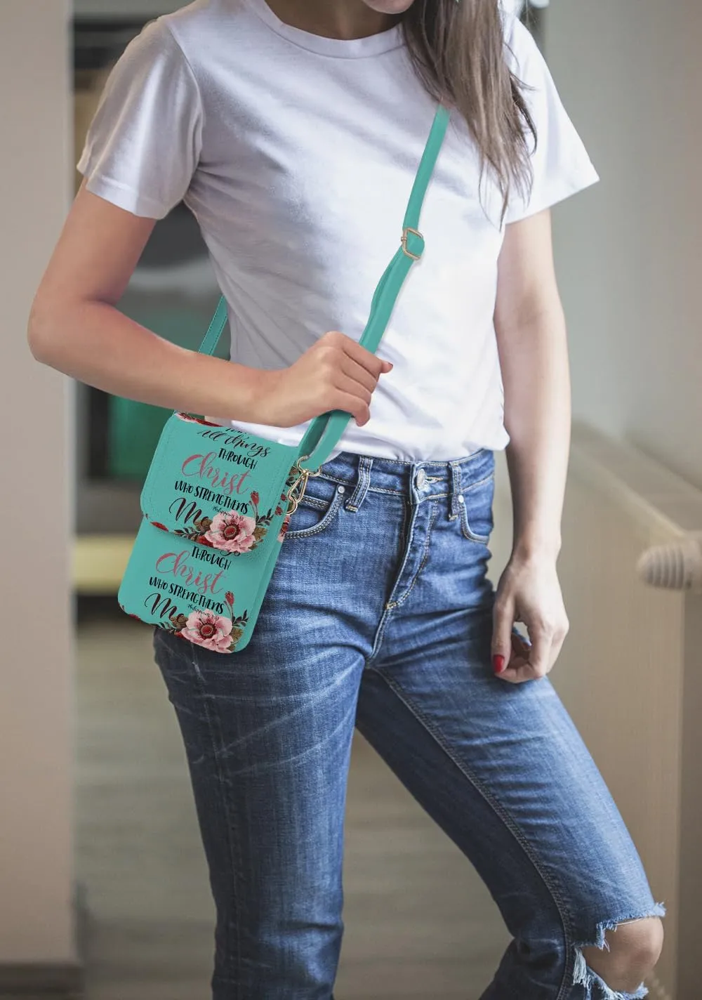 WIRESTER Small Crossbody Cell Phone Bag, Cute Shoulder Bag, Fashionable Bag for Walking, Traveling, Shopping, Working