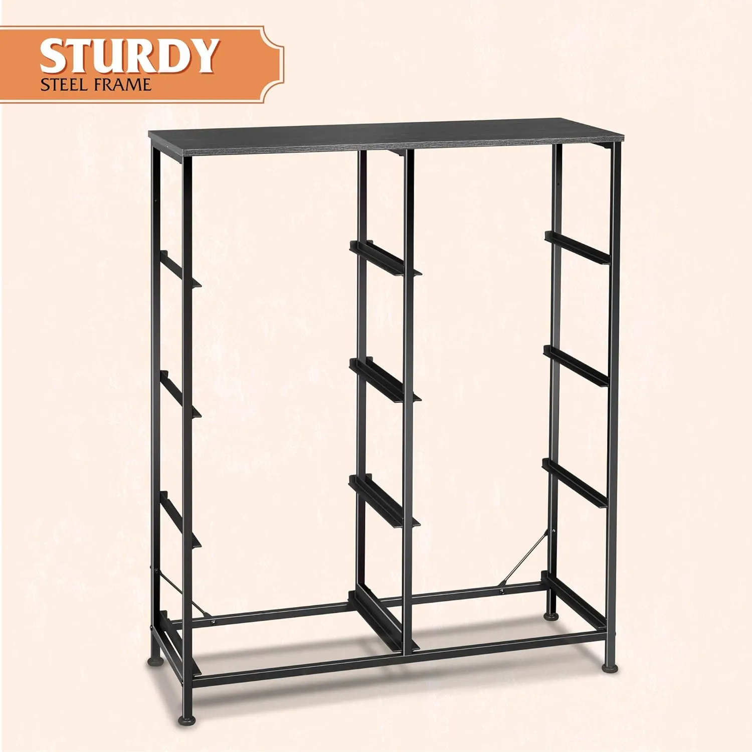 WLIVE Fabric Dresser for Bedroom, Tall Dresser with 8 Drawers, Storage Tower with Fabric Bins, Double Dressers, Chest of Drawers for Closet, Living Room, Hallway, Charcoal Black