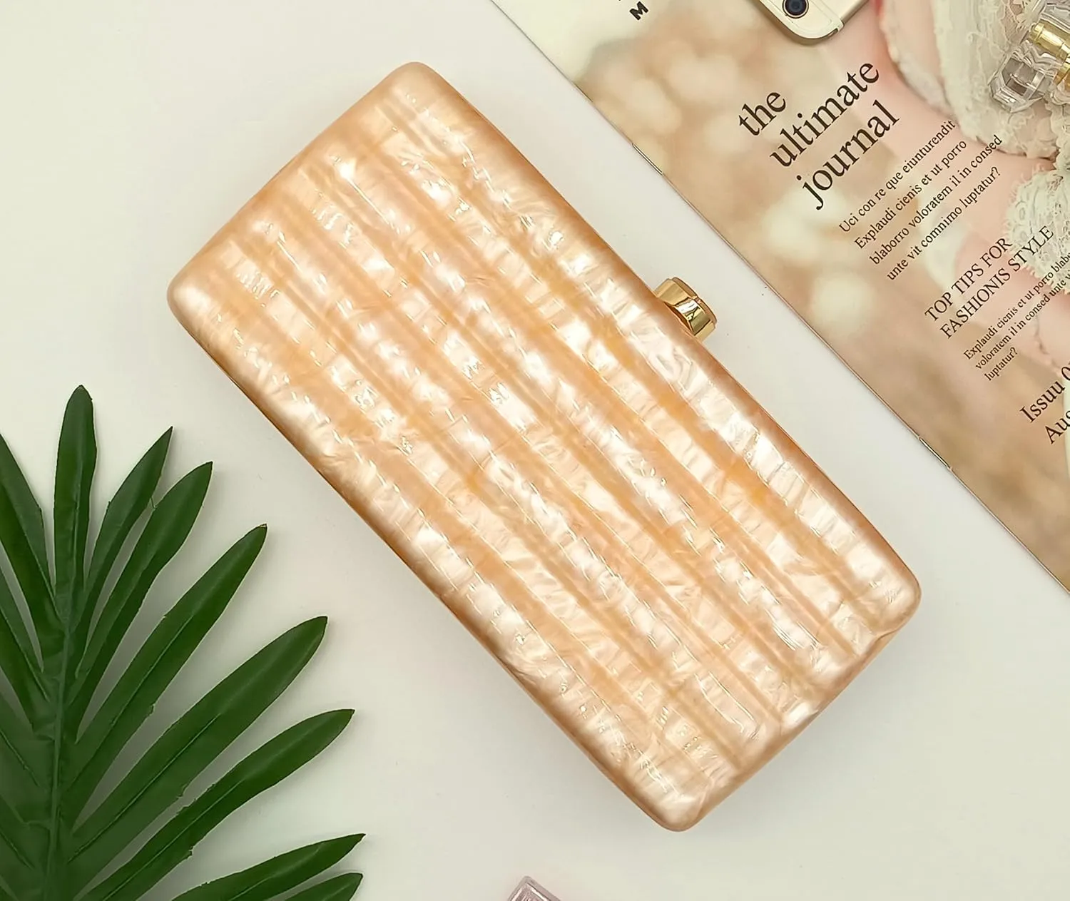 Women Acrylic Clutch Purse Marbled Evening Shoulder Bag for Wedding Cocktail Party Prom