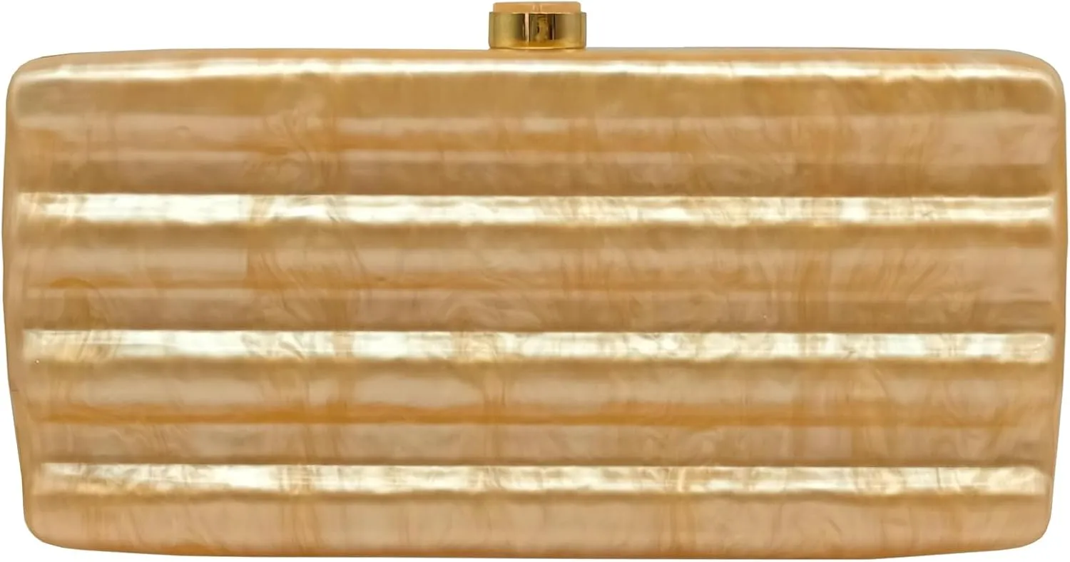 Women Acrylic Clutch Purse Marbled Evening Shoulder Bag for Wedding Cocktail Party Prom