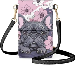 Women Cell Phone Crossbody Purse Waterproof PU Leather Shoulder Handbag Wallet with Touch Screen Window