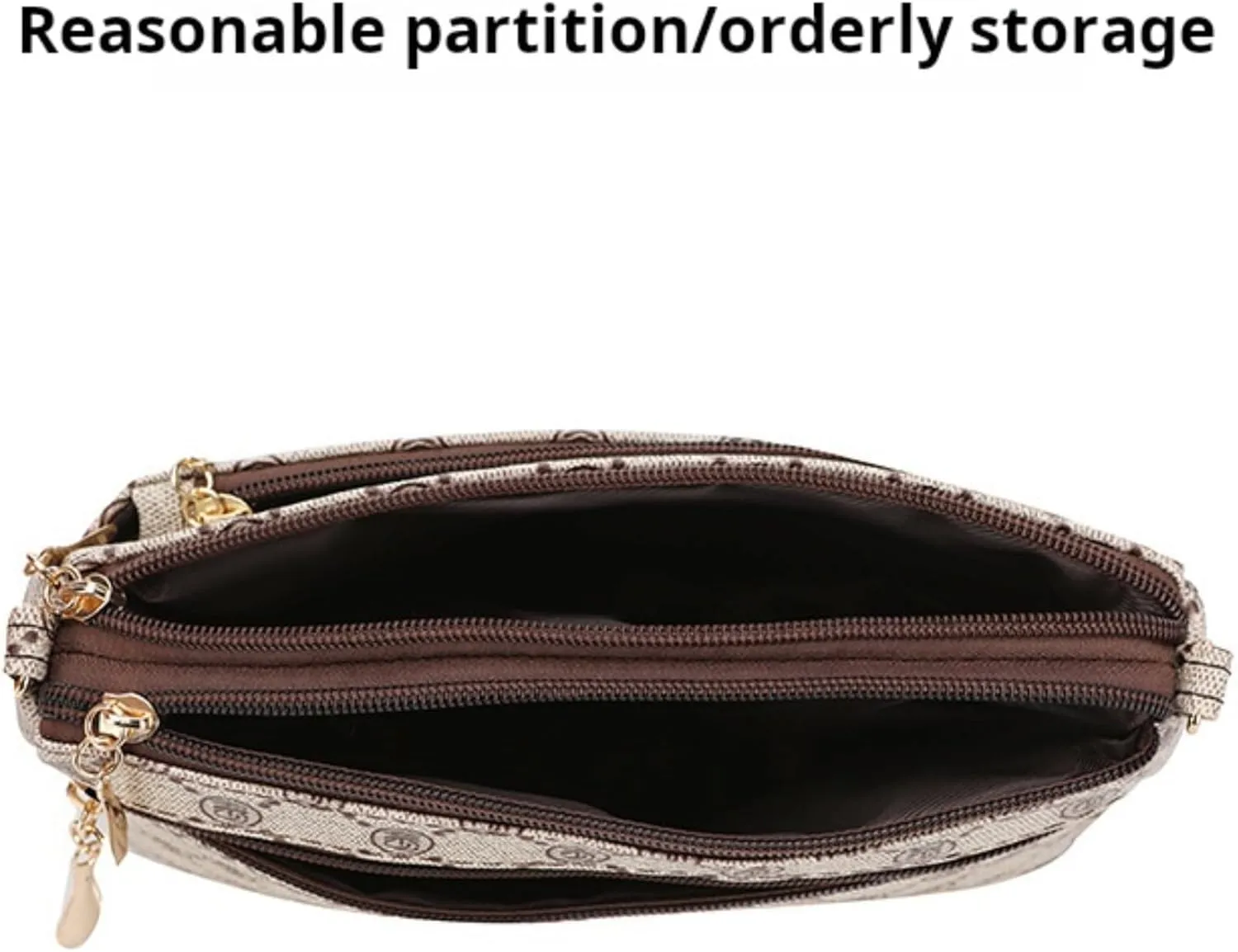 Women Crossbody Bag Middle Aged Women Fashion Vintage Shoulder Bag Old Floral Bags for Women