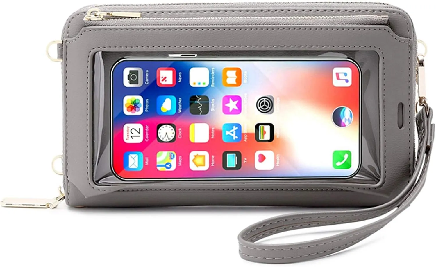 Women Touch Screen Purse Small Crossbody Phone Bag RFID Protection Wristlet Cell Phone Wallet