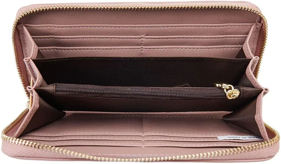 Women Wallets Tassel Bifold Ladies Cluth Wristlet Wrist strap Long Purse