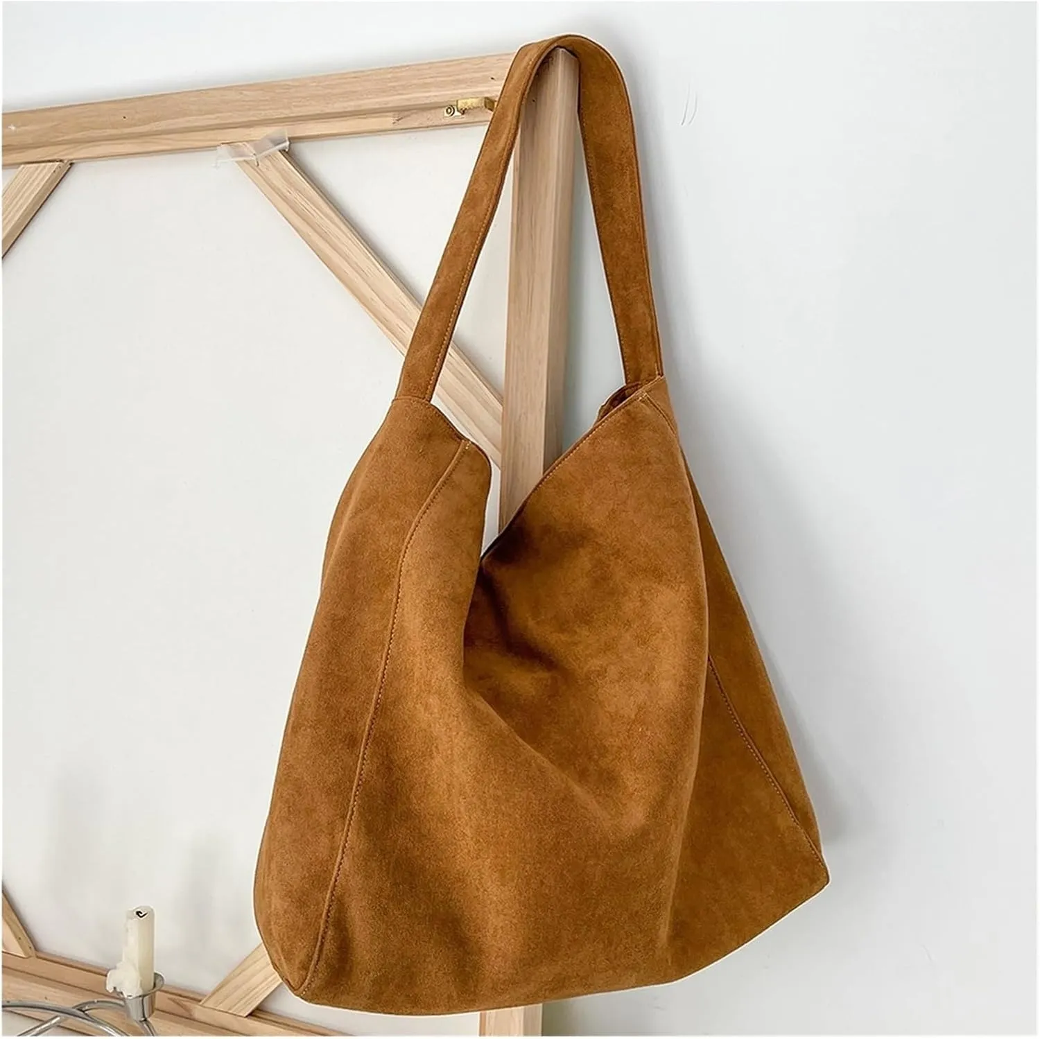 Women Work Tote Bag Stylish Tweed Fabric Casual Handbag Fashion Retro Classic Purse for Daily