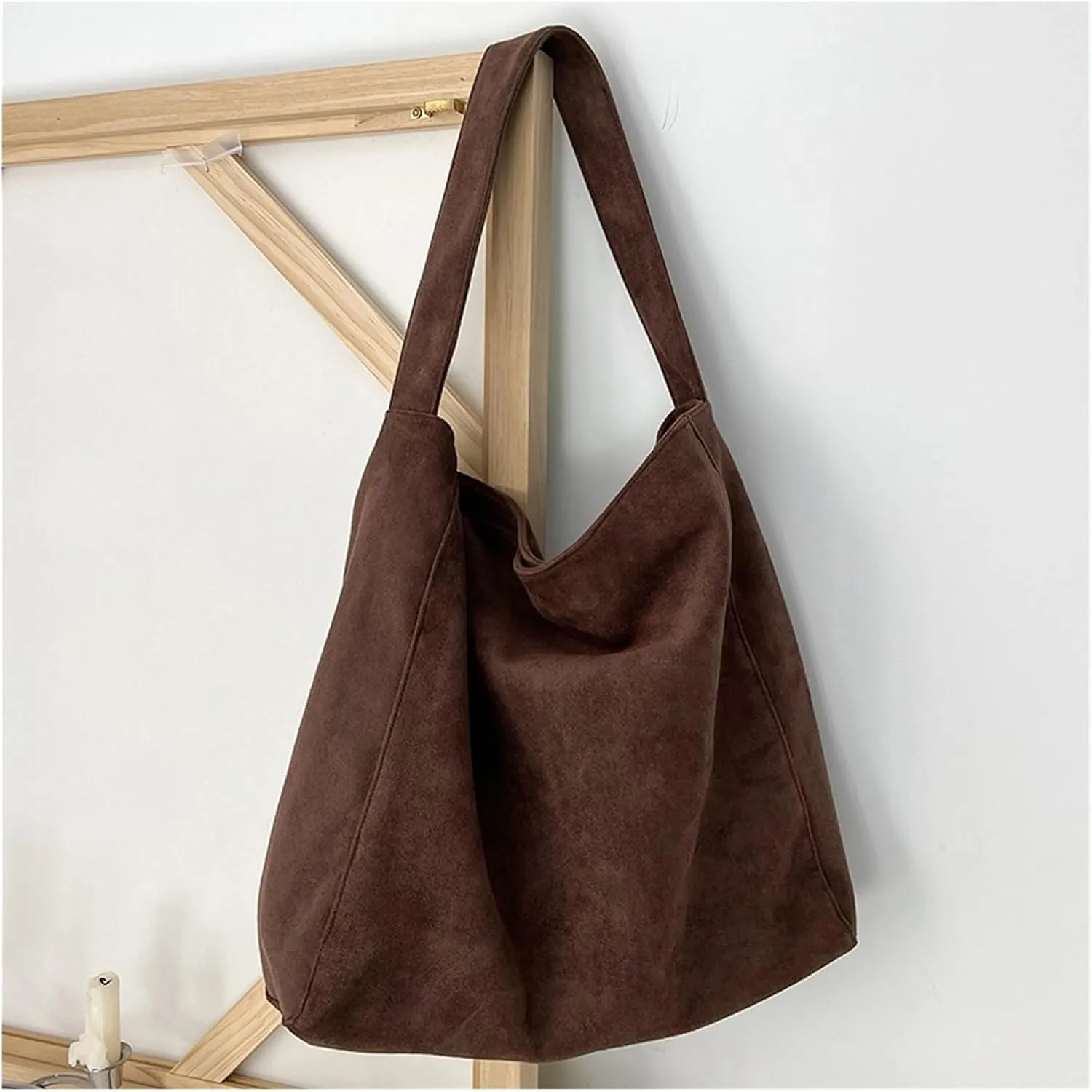 Women Work Tote Bag Stylish Tweed Fabric Casual Handbag Fashion Retro Classic Purse for Daily