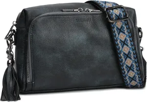 Womens Crossbody Purses,Vegan Leather Medium Cross Body Purses Bag for women,Crossbody Messenger Bag Built in Wallet