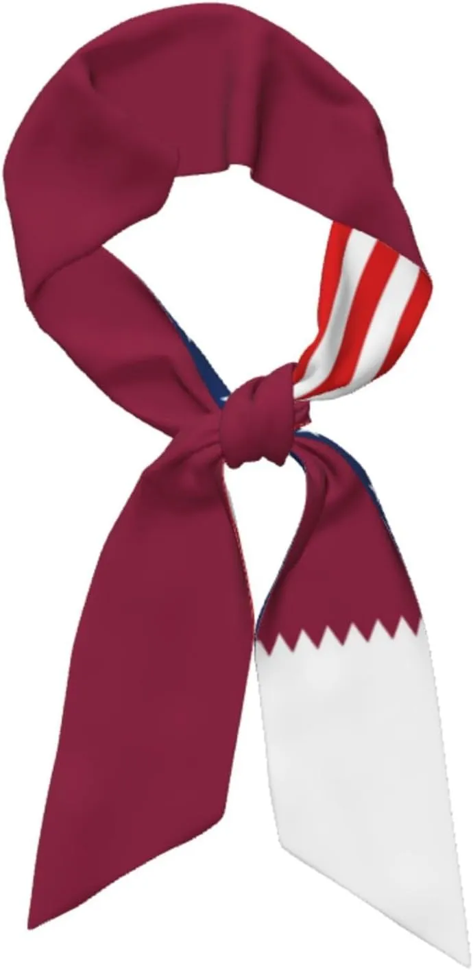 Women's Fashion Neck Scarf Slovakia Slovak Slovakian America Flag Neckerchief Headscarf