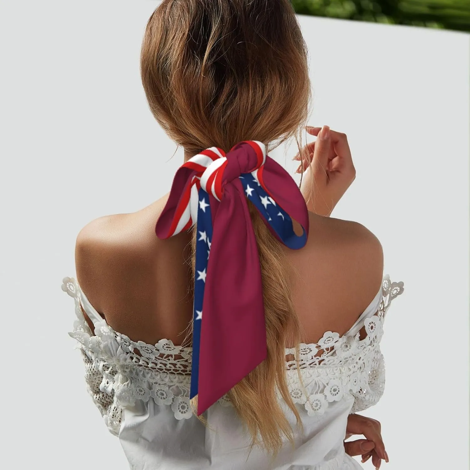 Women's Fashion Neck Scarf Slovakia Slovak Slovakian America Flag Neckerchief Headscarf