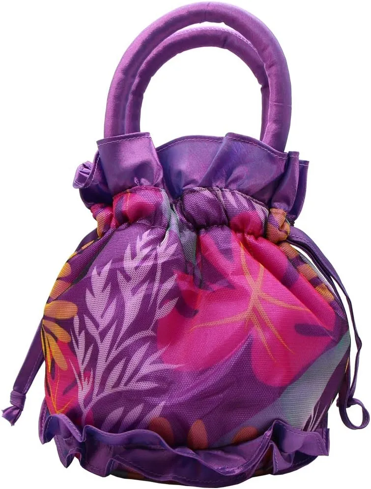 Womens Ladies Handbag Drawstring Bucket Bag Coin Purses Key Bags Cash Money Phone Pouches