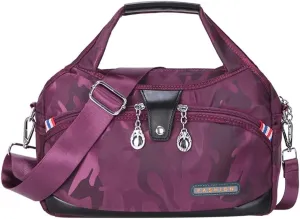 Women's Nylon Handbag Casual Shoulder Crossbody Bag Small Totes Lightweight Multi Pocket Purse for Travel