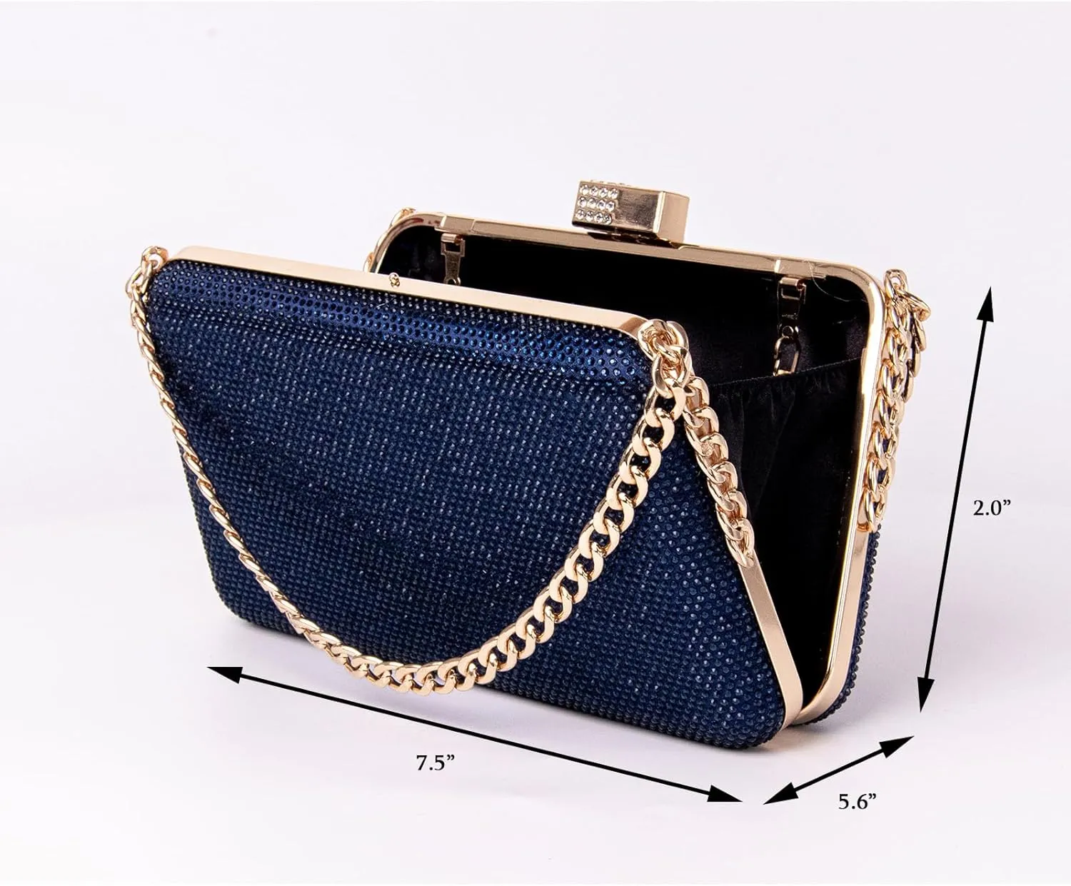 Women's Rhinestone Clutch Evening Bags Sparkly Glitter Formal Handbags
