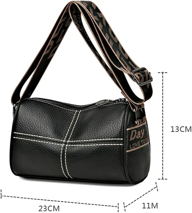 Women's Soft PU Leather Shoulder Crossbody Bag Pillow Purse Satchel Handbag Fashion Small Totes