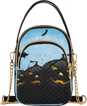 Women's Wave Cross Body Chest Bag, 52 inch Gold Chain Shoulder Handbag Purse