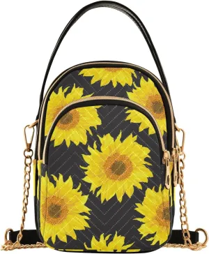 Women's Wave Cross Body Chest Bag, 52 inch Gold Chain Shoulder Handbag Purse
