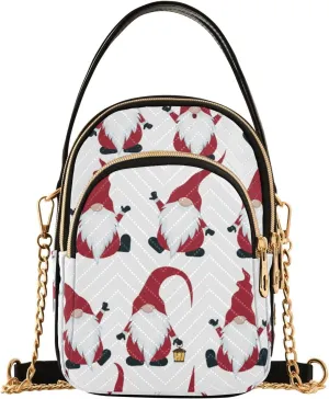 Women's Wave Cross Body Chest Bag, 52 inch Gold Chain Shoulder Handbag Purse
