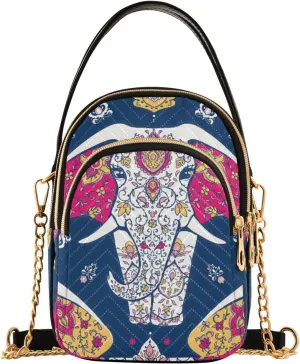 Women's Wave Cross Body Chest Bag, 52 inch Gold Chain Shoulder Handbag Purse