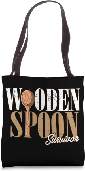 Wooden Spoon Survivor Funny Italian I Survived Wooden Spoon Tote Bag