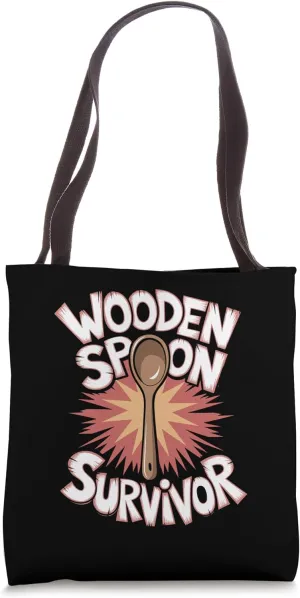 Wooden Spoon Survivor Mexican Asian Parent Discipline Tote Bag