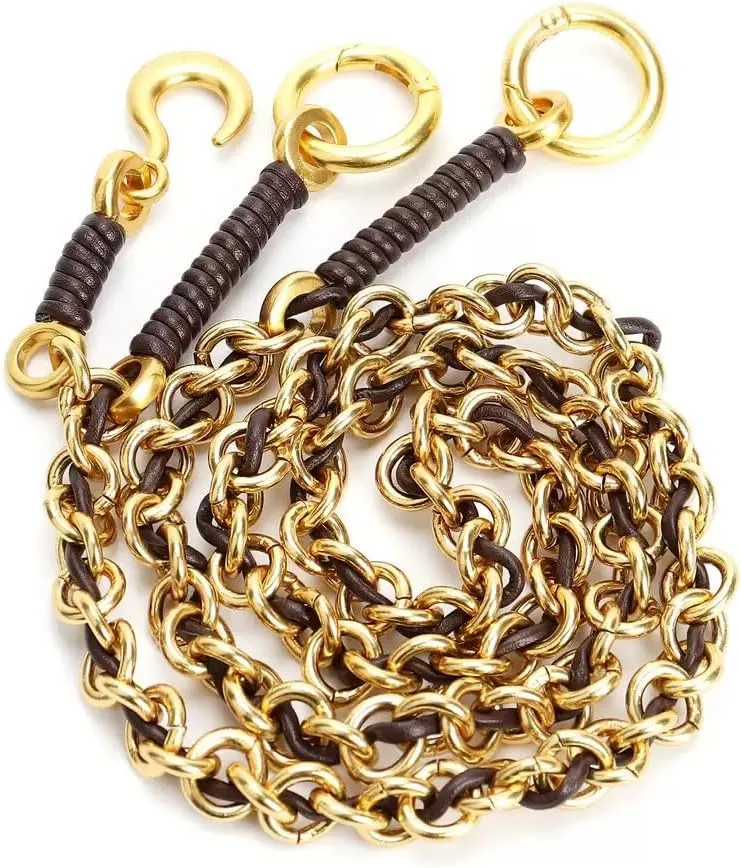 Woven leather chains, dumpling buns, metal handles, handbags, women's wallets, homeless people's bags, and knotted