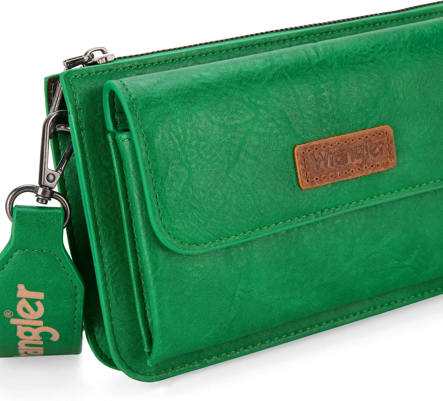 Wrangler Crossbody Wallet Purse for Women Small Shoulder Handbags with Phone Pocket
