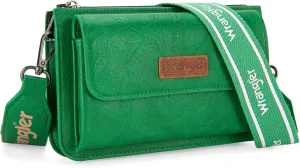 Wrangler Crossbody Wallet Purse for Women Small Shoulder Handbags with Phone Pocket