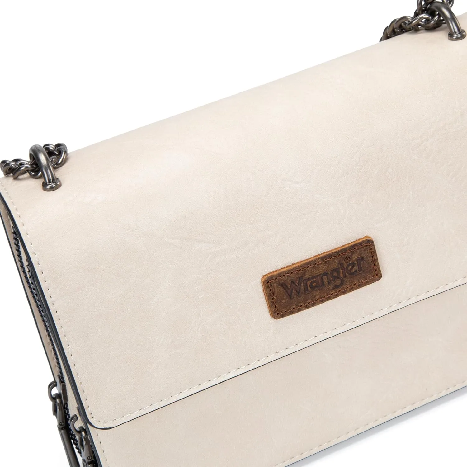 Wrangler Flap Crossbody Purse for Women Shoulder Bag Vintage Wallets with Chain Strap