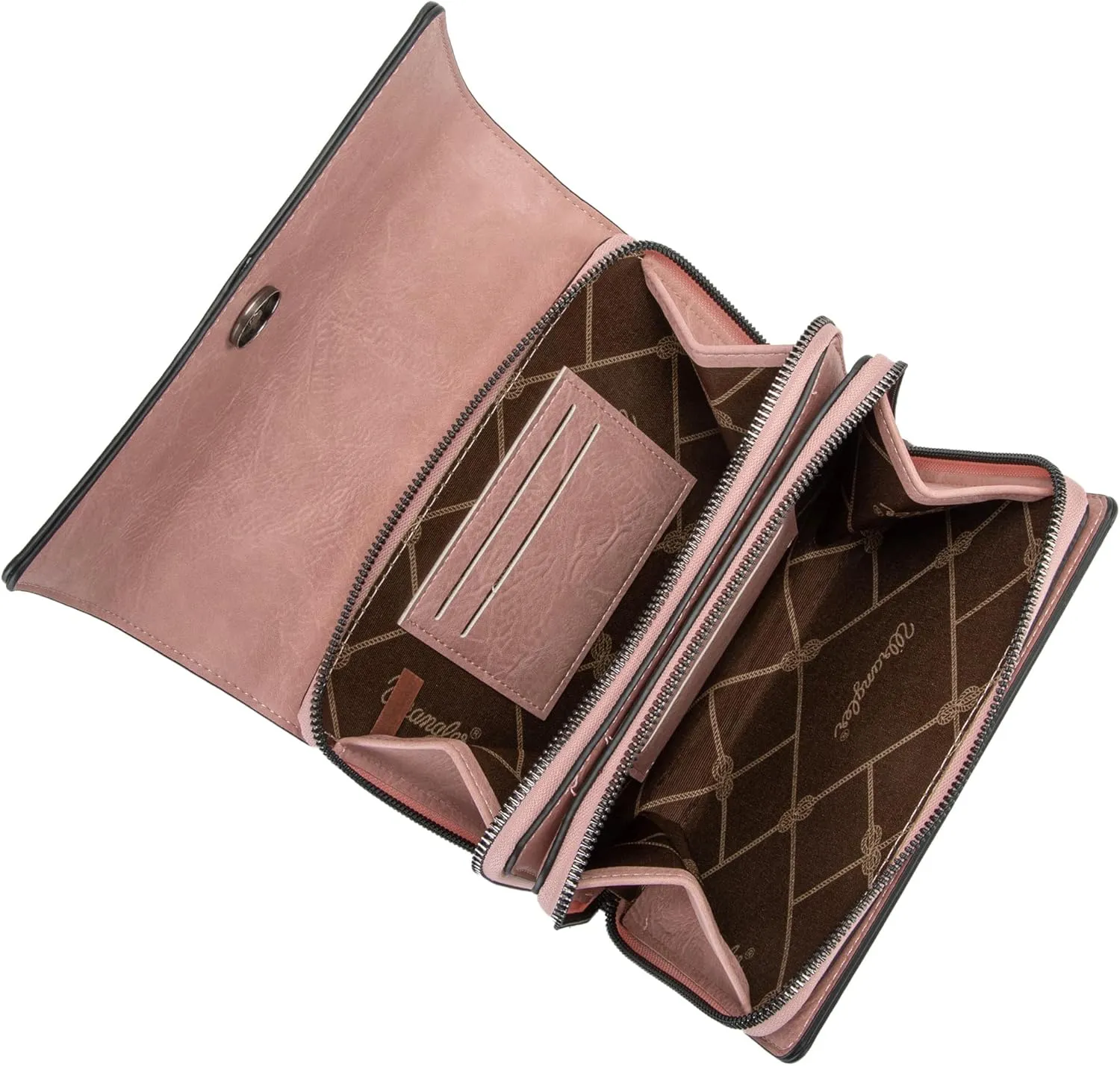 Wrangler Flap Crossbody Purse for Women Shoulder Bag Vintage Wallets with Chain Strap