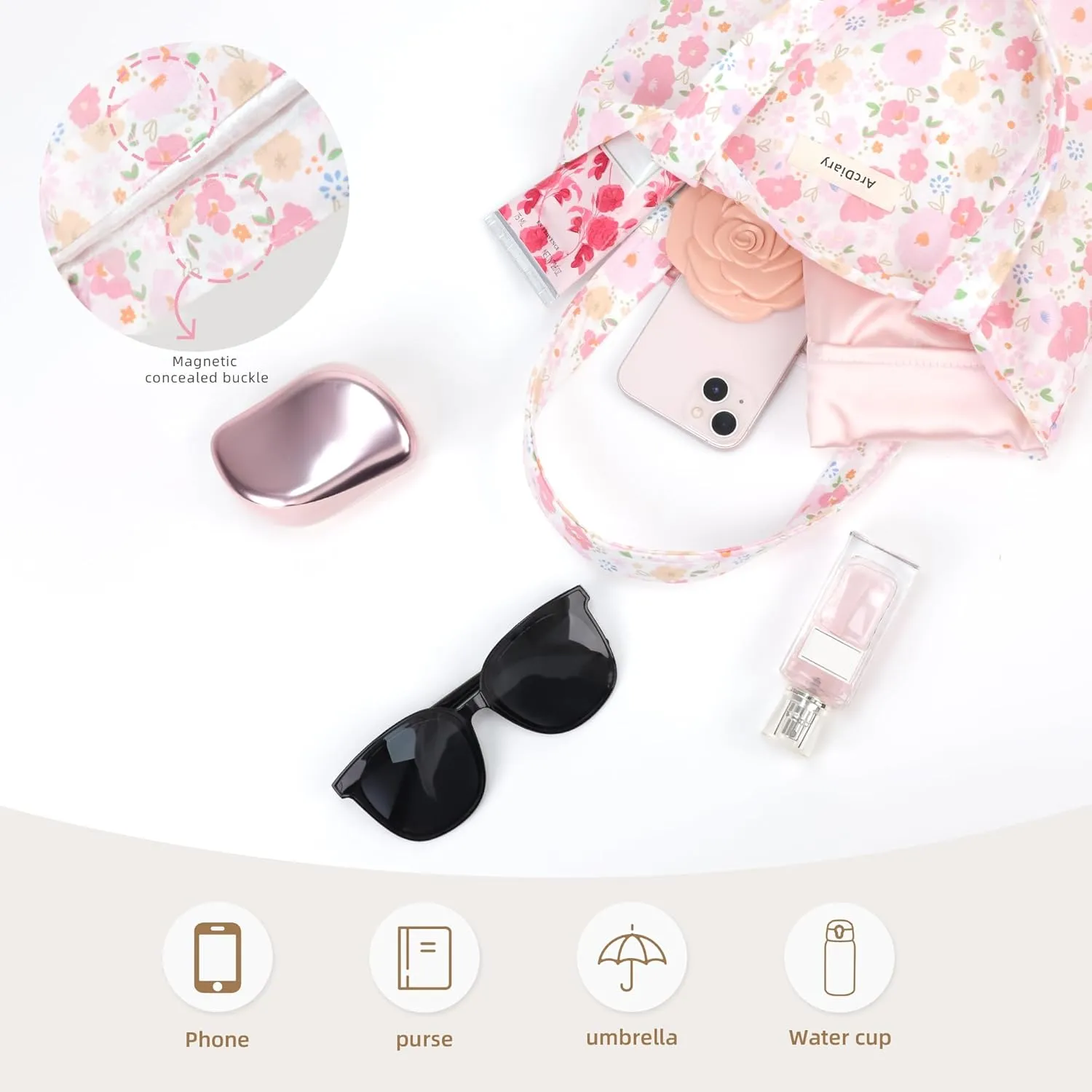 Wrist Bags for Women, Clutch Top Handle Bag, Soft, Portable Small Tote Purse Handbag Pouch, Paired with Scrunchies