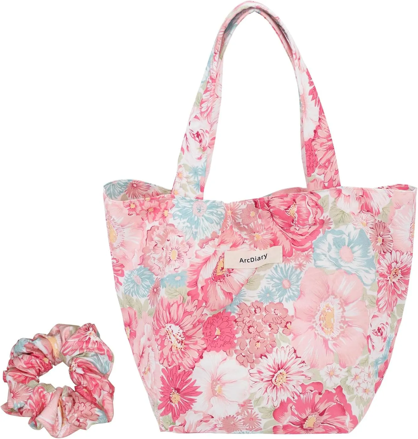 Wrist Bags for Women, Clutch Top Handle Bag, Soft, Portable Small Tote Purse Handbag Pouch, Paired with Scrunchies