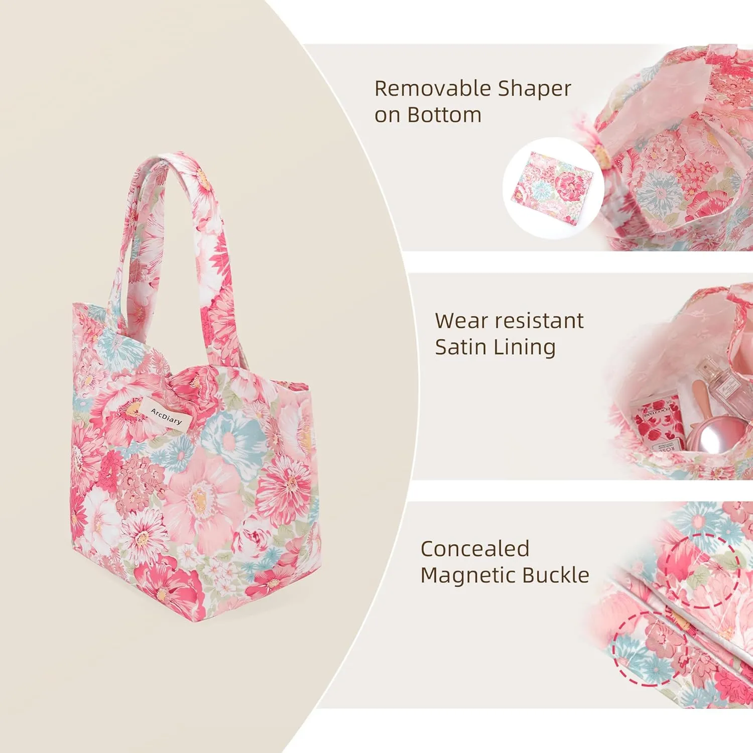 Wrist Bags for Women, Clutch Top Handle Bag, Soft, Portable Small Tote Purse Handbag Pouch, Paired with Scrunchies