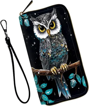 Wristlet Wallet for Women Teen Girls RFID Blocking Credit Card Holder with Removable Wristlet, Leather Phone Wallet