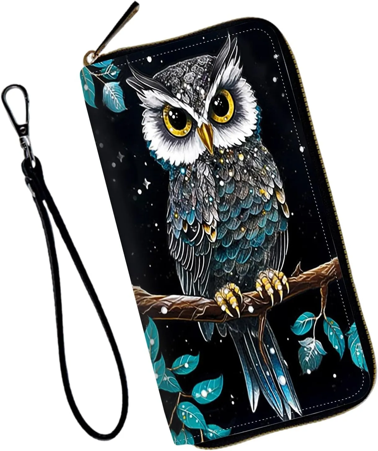 Wristlet Wallet for Women Teen Girls RFID Blocking Credit Card Holder with Removable Wristlet, Leather Phone Wallet