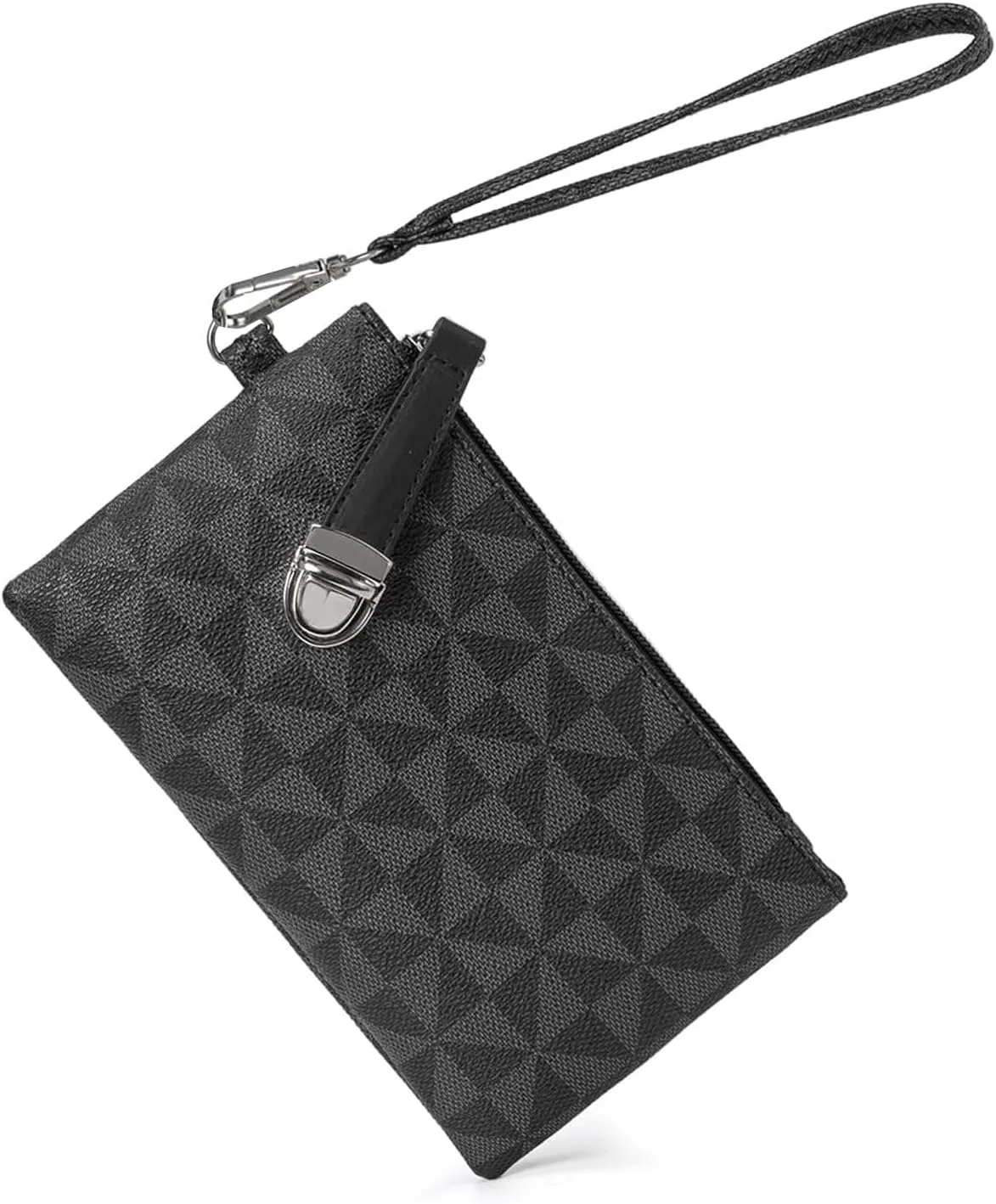Wristlet Wallets for Women - Small Clutch Purse Leather Handbag with Wrist Strap Large Capacity for Cards/Keys/Phone