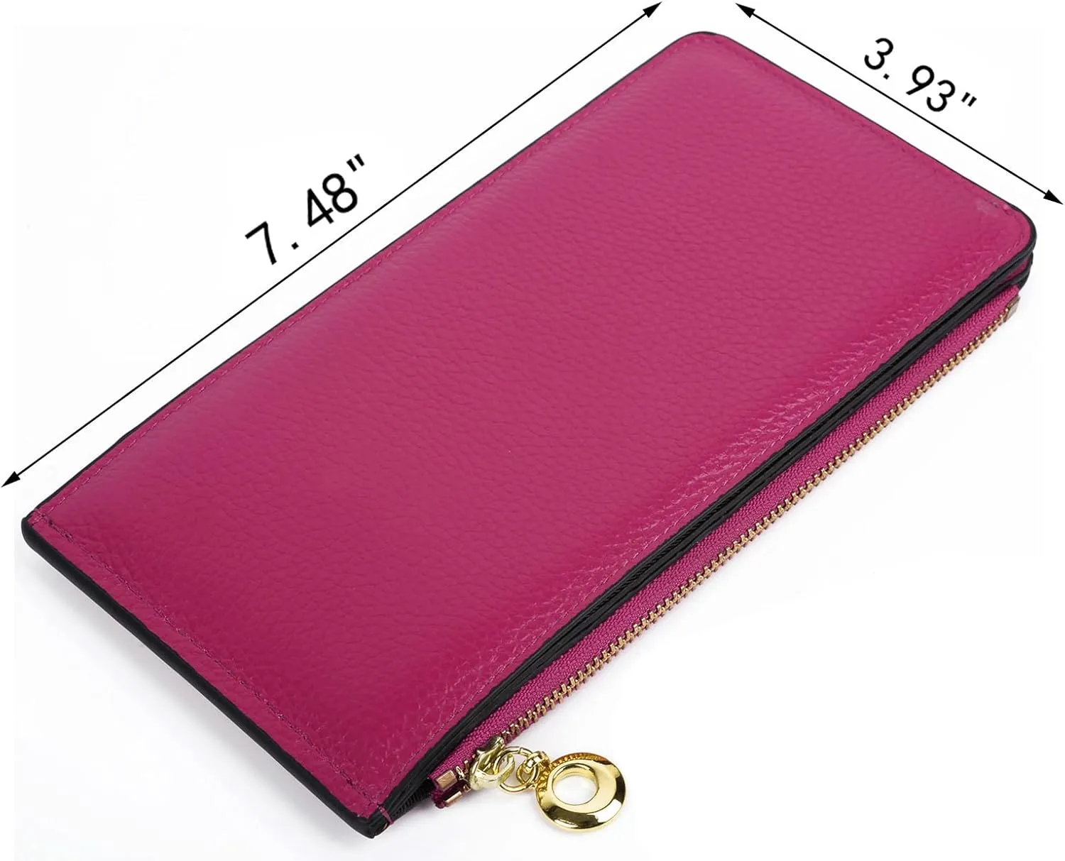 YALUXE Women's RFID Blocking Genuine Leather Wallets Cell Phone Pocket Card Holder Organizer Coin Purse with Zipper Pocket