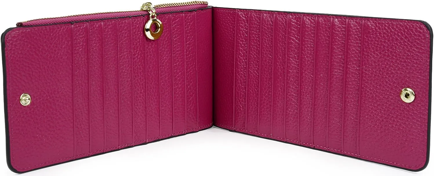 YALUXE Women's RFID Blocking Genuine Leather Wallets Cell Phone Pocket Card Holder Organizer Coin Purse with Zipper Pocket