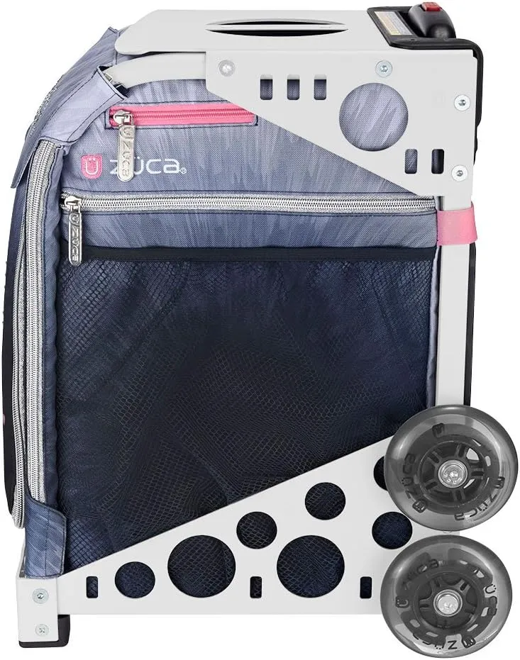 ZÜCA Sport Ice Dreamz Lux Rolling Bag with White Frame (flashing wheels)