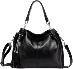 ZiMing Women Handbag Soft PU Leather Fashion Shoulder Bag Large Capacity Crossbody Bag